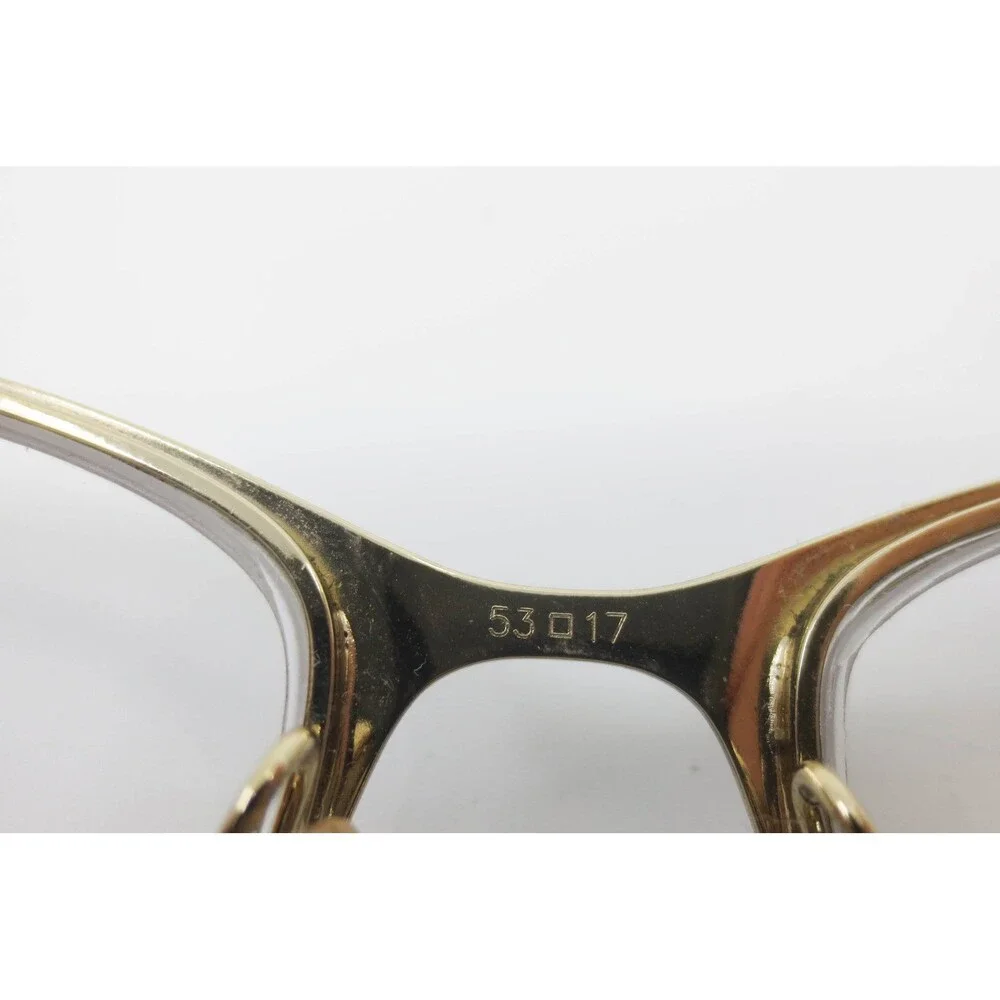Versace Black Gold Medusa Chain Temple Cat Eye Eyeglasses Frames 53-17-140 Italy